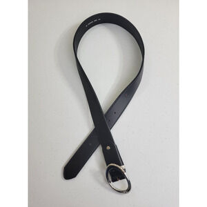 Casual Belt Black Leather Classic Formal Work Career Women's Size Medium